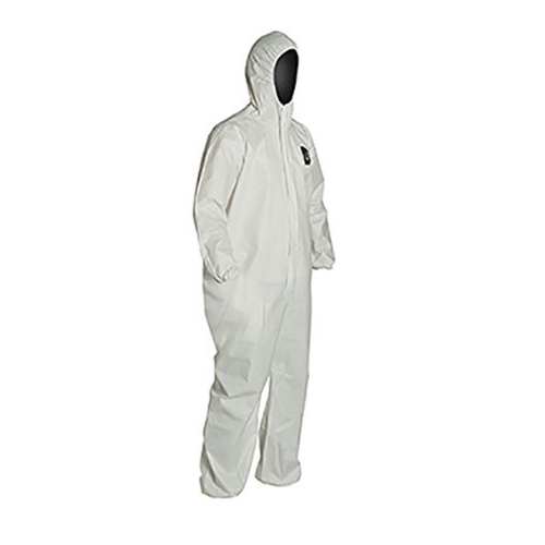 OVEROL PROSHIELD 60 CON CAPUCHA Y AJUSTES ELASTICOS COLOR BLANCO DUPONT NG127S Top Security